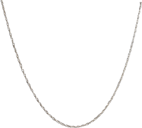 Silver Thin Rope Chain Kalung  Emas Putih Pria Free Transparent PNG  Download PNGkey