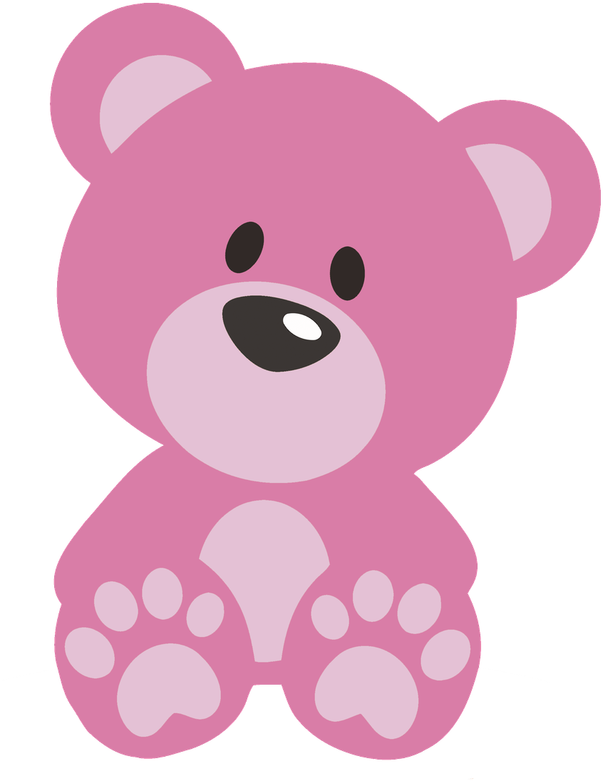 Shining Inspiration Pink Teddy Bear Clip Art Clipart - Blue Teddy Bear Png (900x1123), Png Download