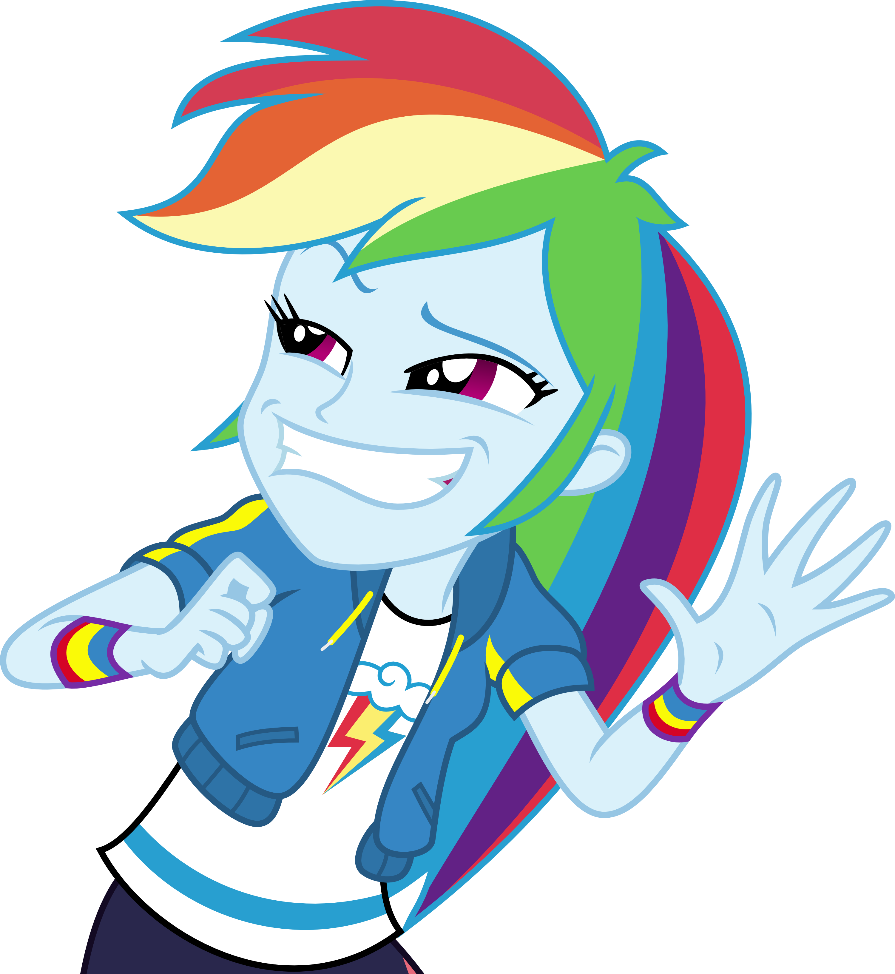 Uploaded - Eqg Series Cute Rainbow Dash (3000x3265), Png Download