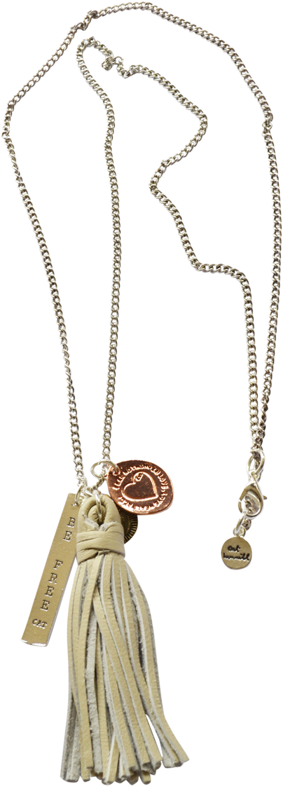 Leather Tassel Necklace Chain 35841422936213e - Locket (800x1200), Png Download