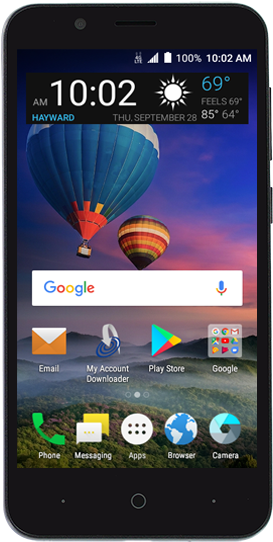 Zte Zfive® G Lte - Tracfone Zte Majesty Pro 4g Lte Prepaid Smartphone (300x600), Png Download