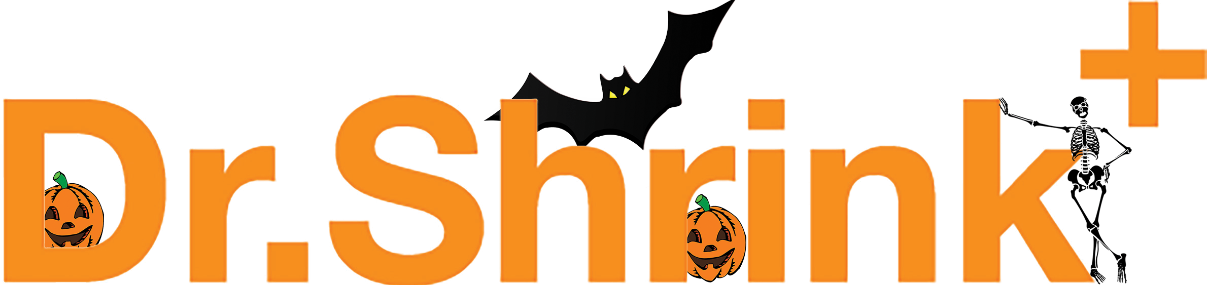 Dr Shrinklogo Halloween - Happy Jack O Lantern Large Tote Bag (2379x563), Png Download