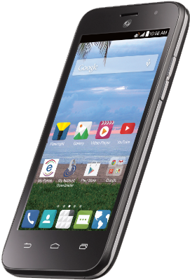 Zte Scend™ - Net10 Zte Lever Lte, Black (289x421), Png Download