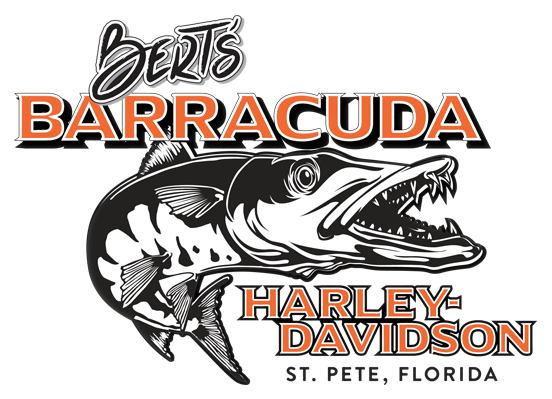 Bert's Barracuda Harley Davidson (584x419), Png Download
