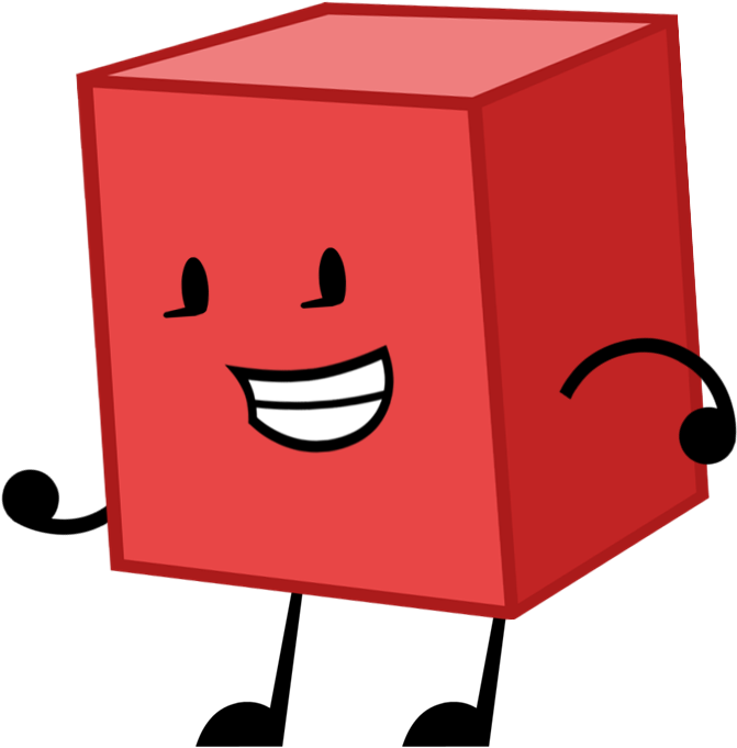 Blocky Pose - Bfdi Character (724x701), Png Download