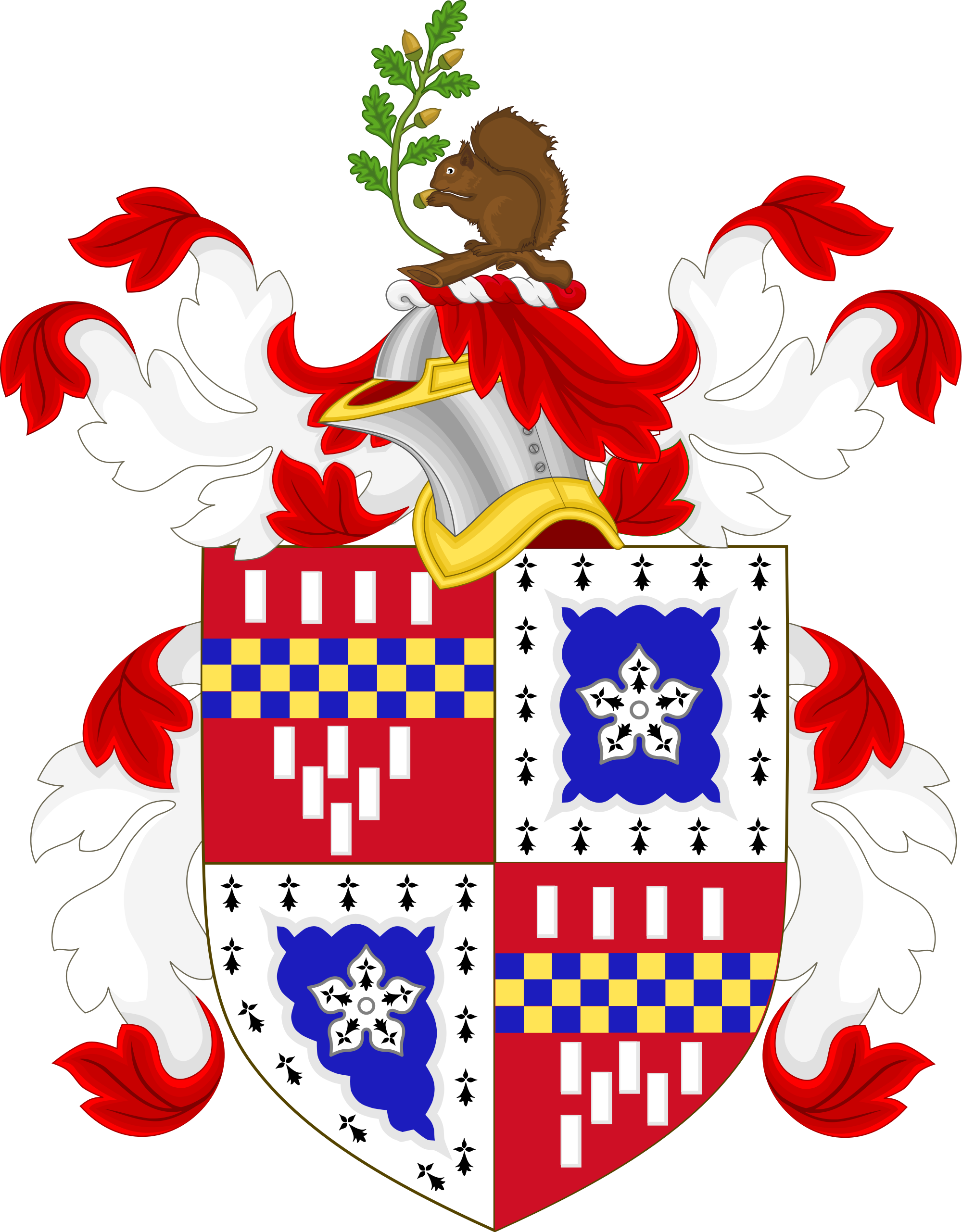 Open - Myles Standish Coat Of Arms (2000x2562), Png Download