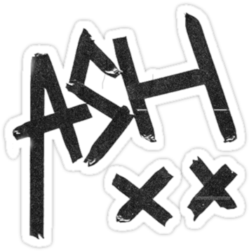 Ash Xx T Shirt/sticker By Dream Catch3r - Ashton Irwin Ash (375x360), Png Download