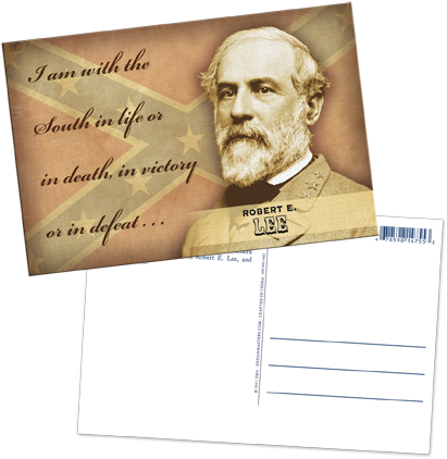 With South Lenticular Postcard - General Robert E Lee (432x432), Png Download
