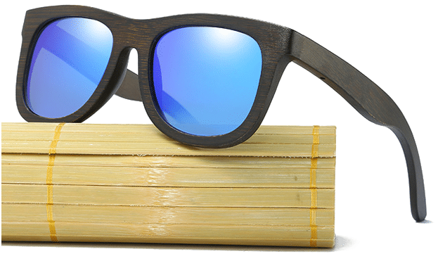 Ezreal Polarized Wood Sunglasses Men Women Square Bamboo (800x933), Png Download