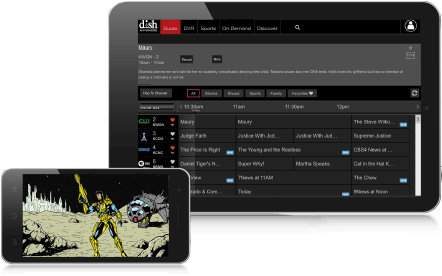 Watch Tv On The Go On Devices With Dish Anywhere - Television (829x560), Png Download