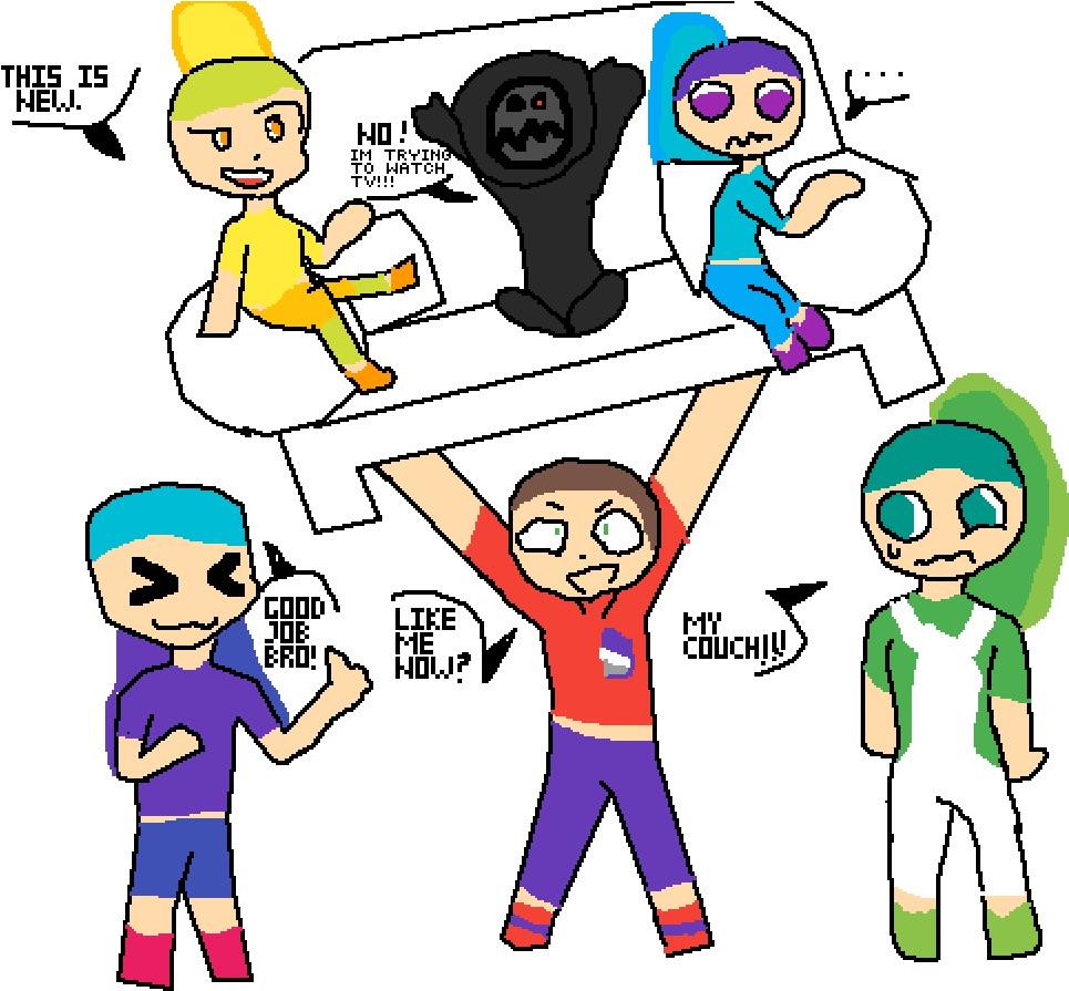 Im Trying To Watch Tv - Television (1000x900), Png Download