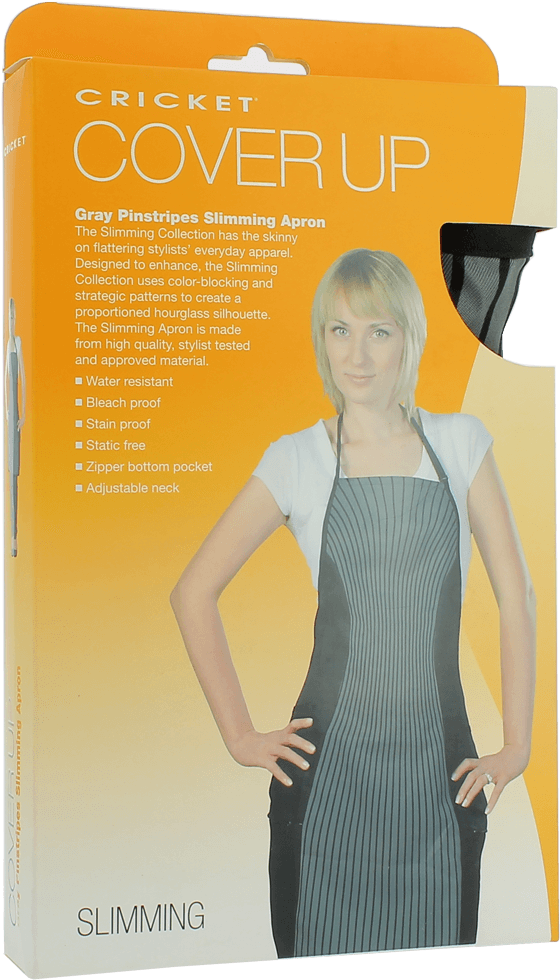 Tap To Expand - Cricket Cover Up Gray Pinstripes Slimming Apron (1200x1200), Png Download