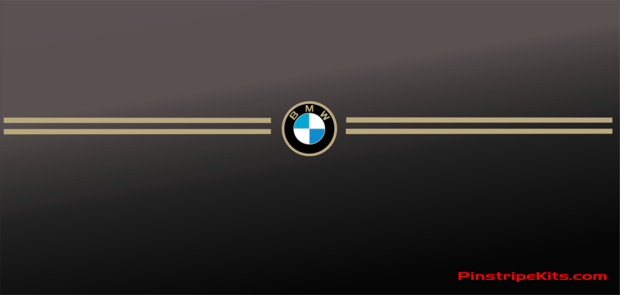 Bmw Vinyl Emblem Logo Decal Pinstripe Kit - Audi (900x429), Png Download