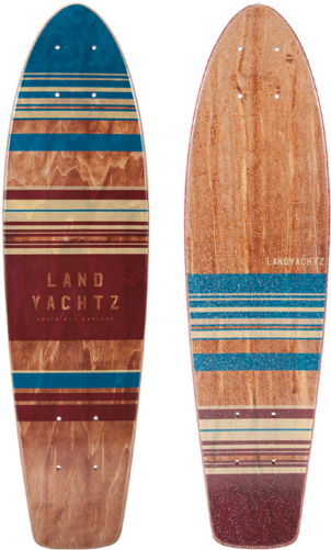Choose Your Deck Option - Landyachtz Mini Dinghy 24" Pinstripes Longboard Deck (500x500), Png Download