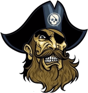 Draw A Pirate Face (560x432), Png Download