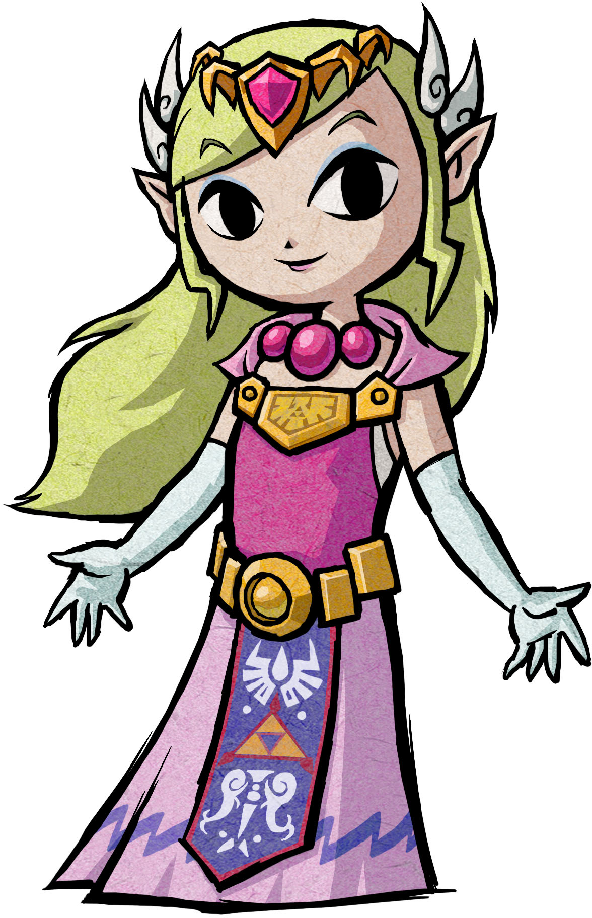 Zelda - Zelda From Wind Waker (1176x1824), Png Download