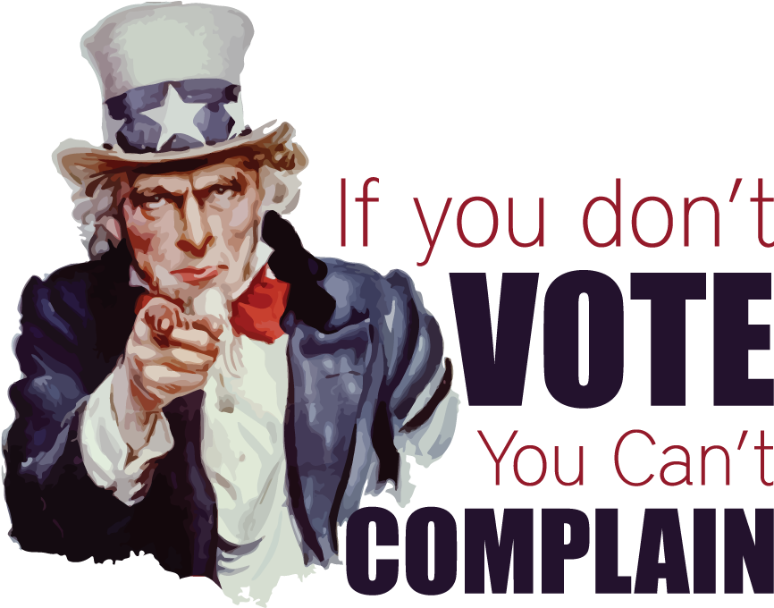 Election Day Occurs Two Times A Year Although You Would - Uncle Sam Vote (916x706), Png Download