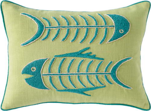 Fish Bone Cushion - Fish Bone (500x369), Png Download