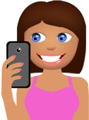 Eva Sassy Emoji Stickers Messages Sticker-2 - Girl Emojis Png Transparent (408x408), Png Download