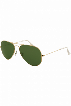 Ray Ban Mens Sunglasses -3025001/5862 - Ray-ban Aviator Classic Green G-15 Lens Gold Sunglasses (300x450), Png Download