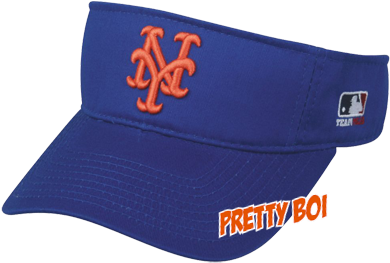 New York Mets - Mlb Adult New York Mets Home Blue Visor Adjustable (400x450), Png Download