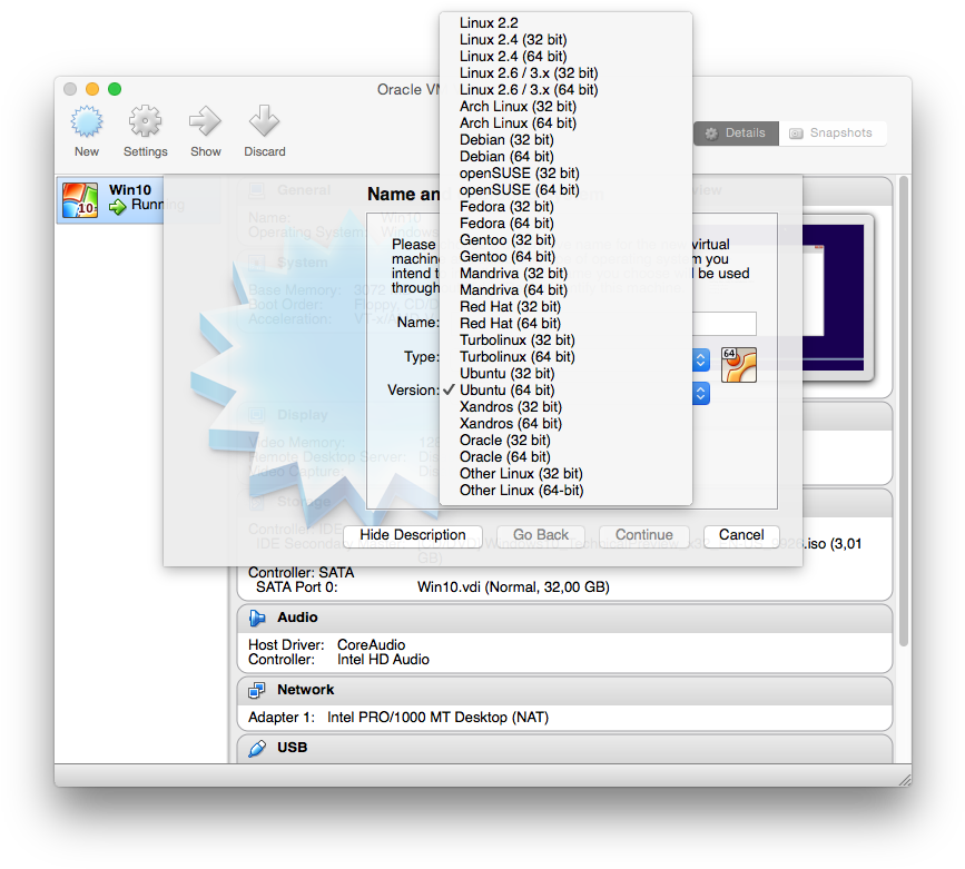 Virtualbox Create New Vm Dialogue - Disable Mouse Capture Virtualbox (882x789), Png Download