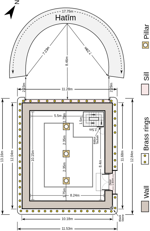 Kaaba - Inside The Kaaba (533x800), Png Download
