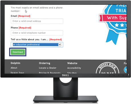 An Example Of A Button Found On A Web Page - Dell Monitor E2016h 19.5 (500x393), Png Download