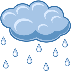 Set04 Rainy - Pioggia Meteo (400x400), Png Download