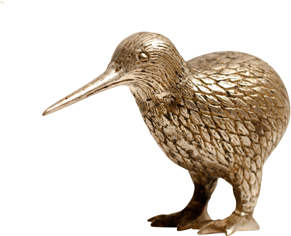Gold / Silver Kiwi - Gold Kiwi Animal Transparent (1145x1146), Png Download