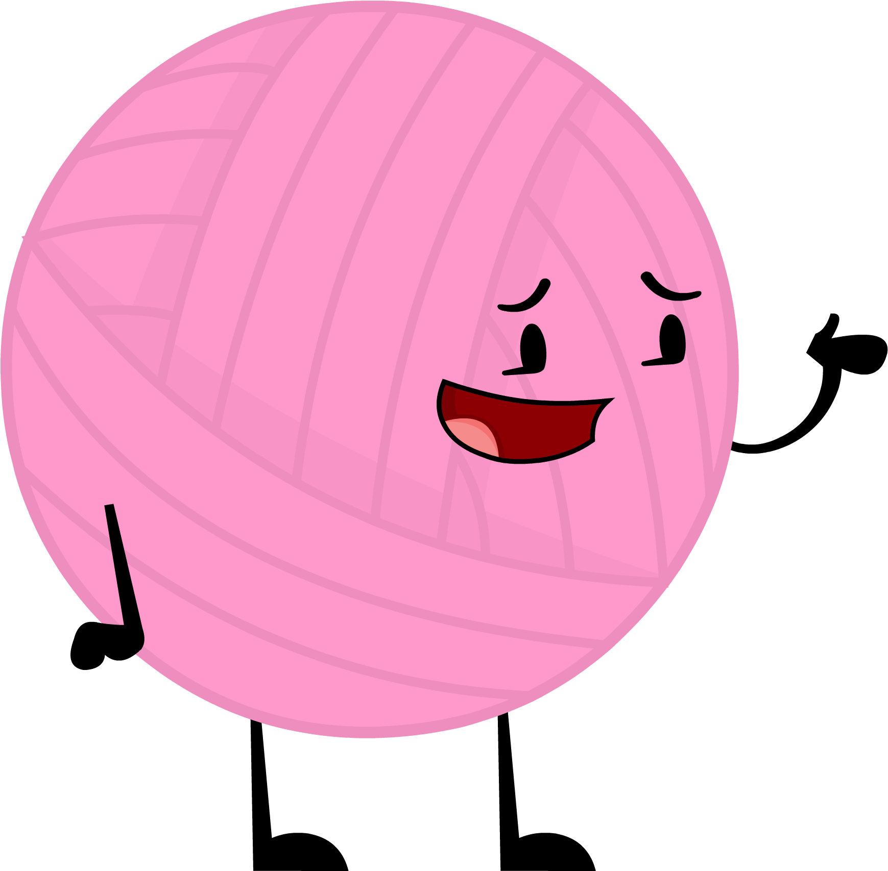 Yarn Clipart Pink Yarn - Bfdi Yarn (1811x1752), Png Download