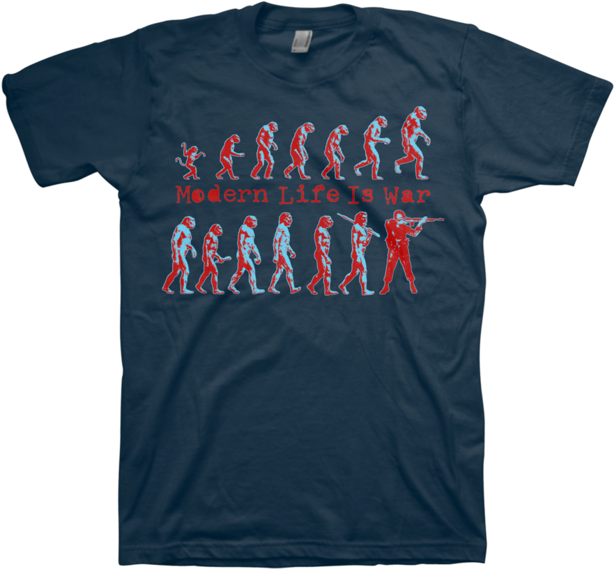 Modern Life Is War "evolution Vol - Birds In Row T Shirt (900x900), Png Download
