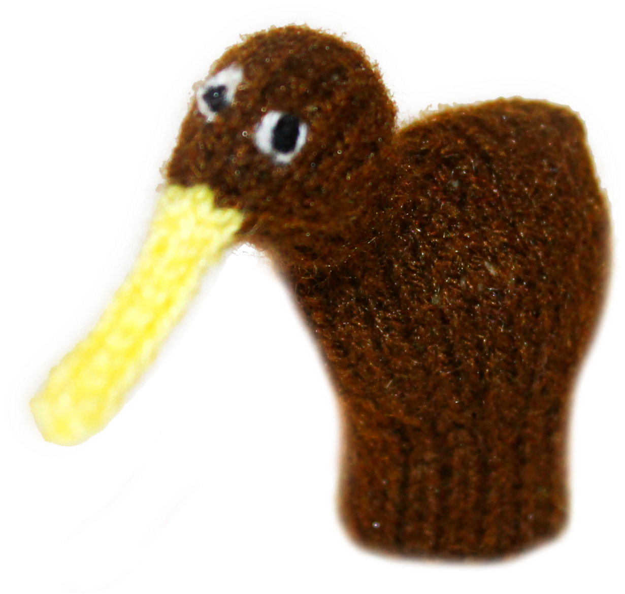 Kiwi Bird Finger Puppet - Crochet (1920x1920), Png Download