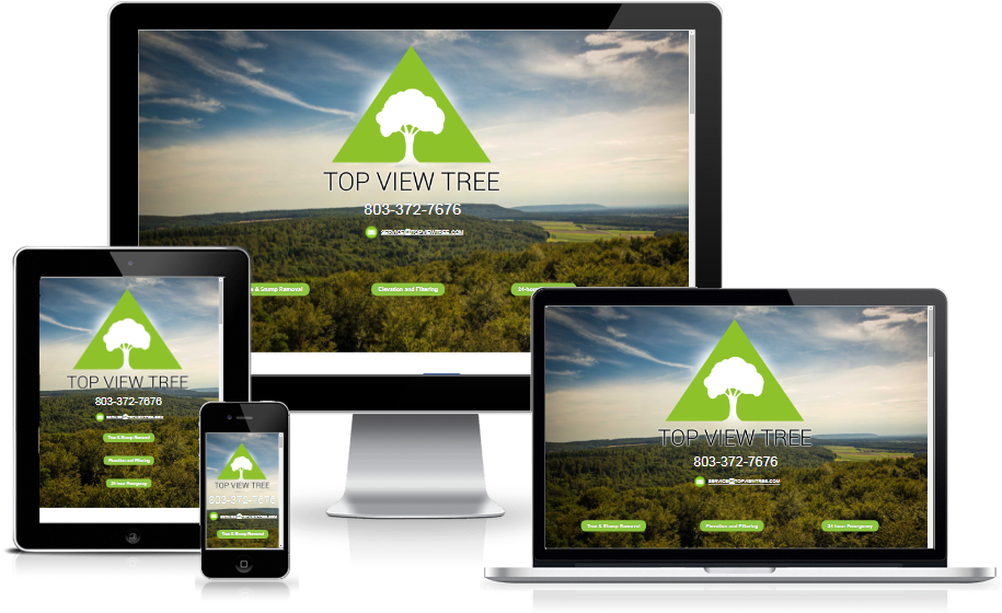 Top View Tree Full Responsive Custom Website - Radio Station (981x585), Png Download