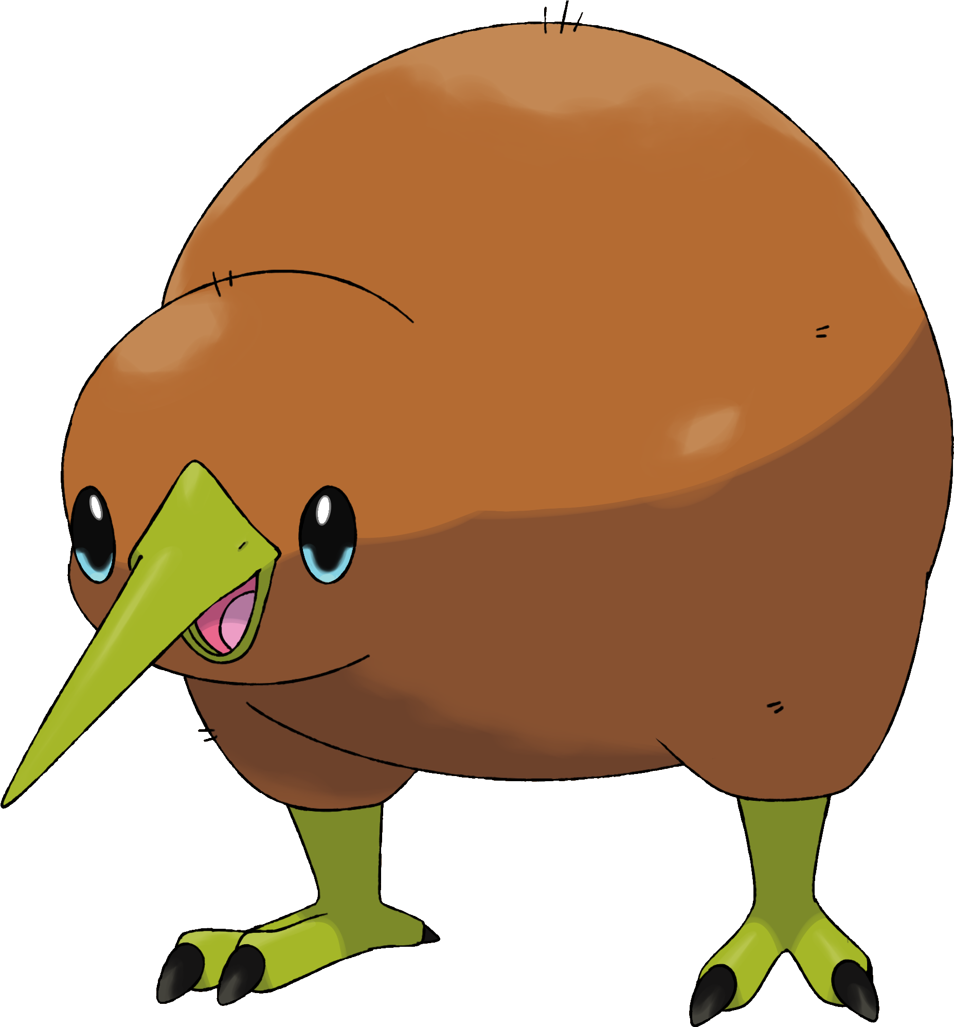 Weaki - Kiwi Bird Drawing No Background (2000x2000), Png Download