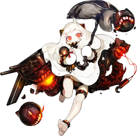 490 Hoppou Rainy - Kancolle Northern Princess Png (443x440), Png Download