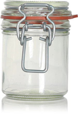 167ml Kilnclip Glass Jar (650x799), Png Download