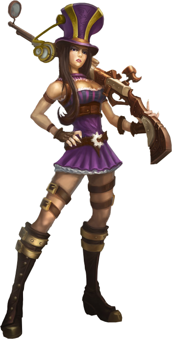 Given How Hypersexualized Riot Tends To Make Their - League Of Legends Caitlyn Png (351x689), Png Download