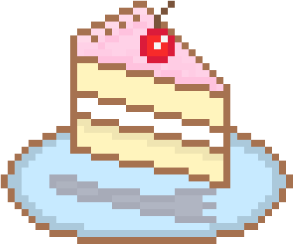 3 - Cake Pixel Png (456x378), Png Download