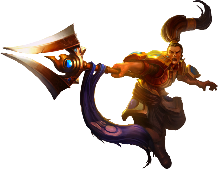 Xin-zhao Classic Splashart Png Image - League Of Legends Heroes Png (838x647), Png Download