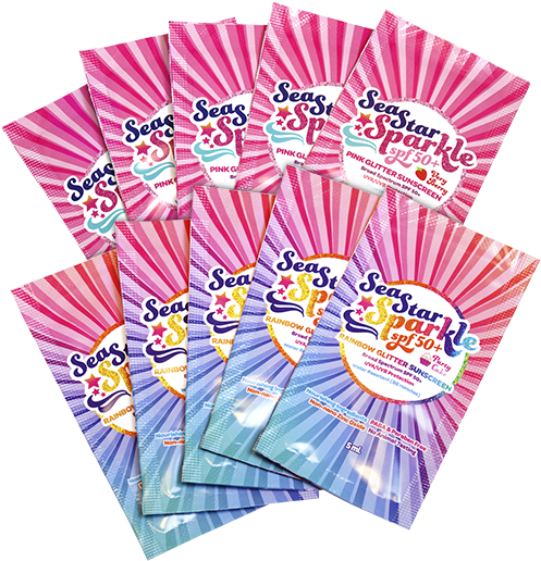 Where To Buy Sunshine & Glitter's Sparkly Sunscreen - Sunshine & Glitter Sea Star Sparkle (504x527), Png Download