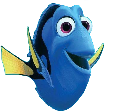 Dori From Finding Nemo Transparent - Dory From Finding Dory (408x392), Png Download