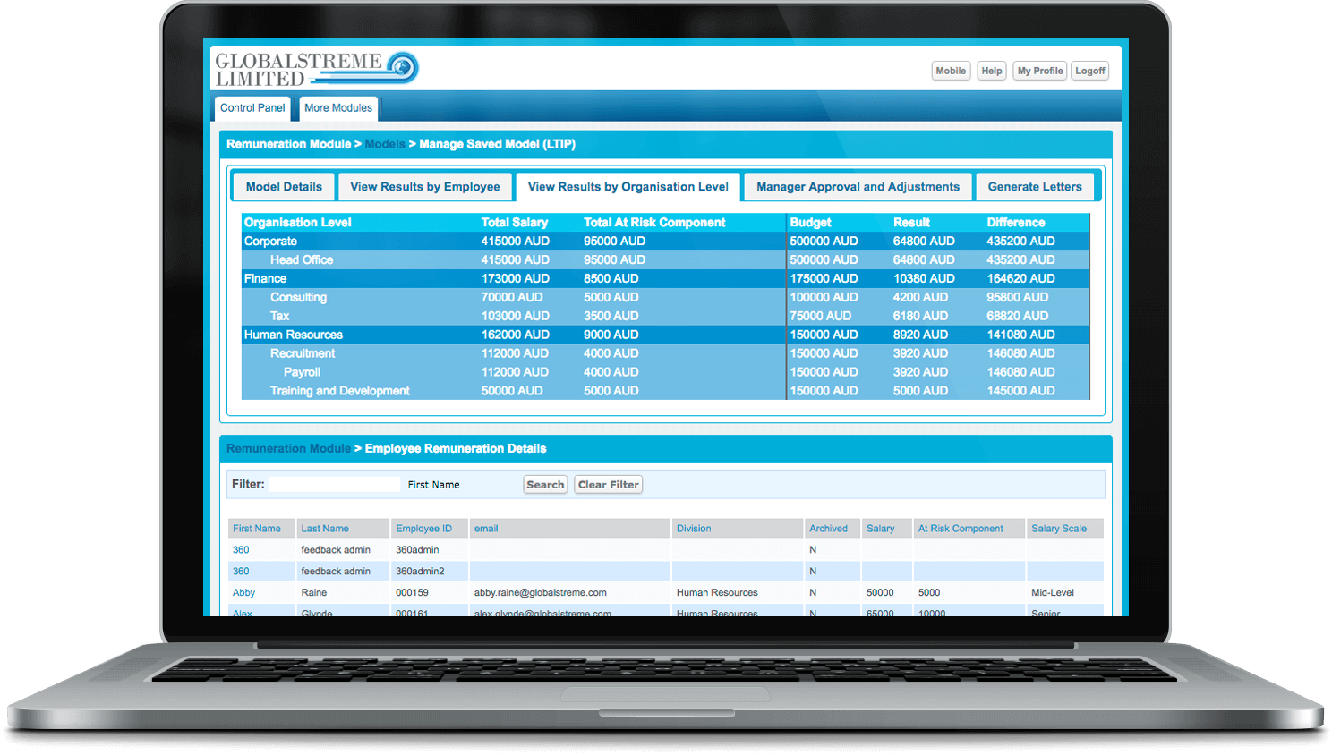 Get A Demo Employee Remuneration Management Software - Peoplestreme Remuneration By Peoplestreme Data (1488x844), Png Download