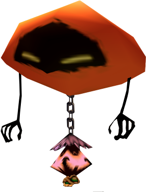 Them Practice Balloon - Majora's Mask Alien Balloon (334x399), Png Download
