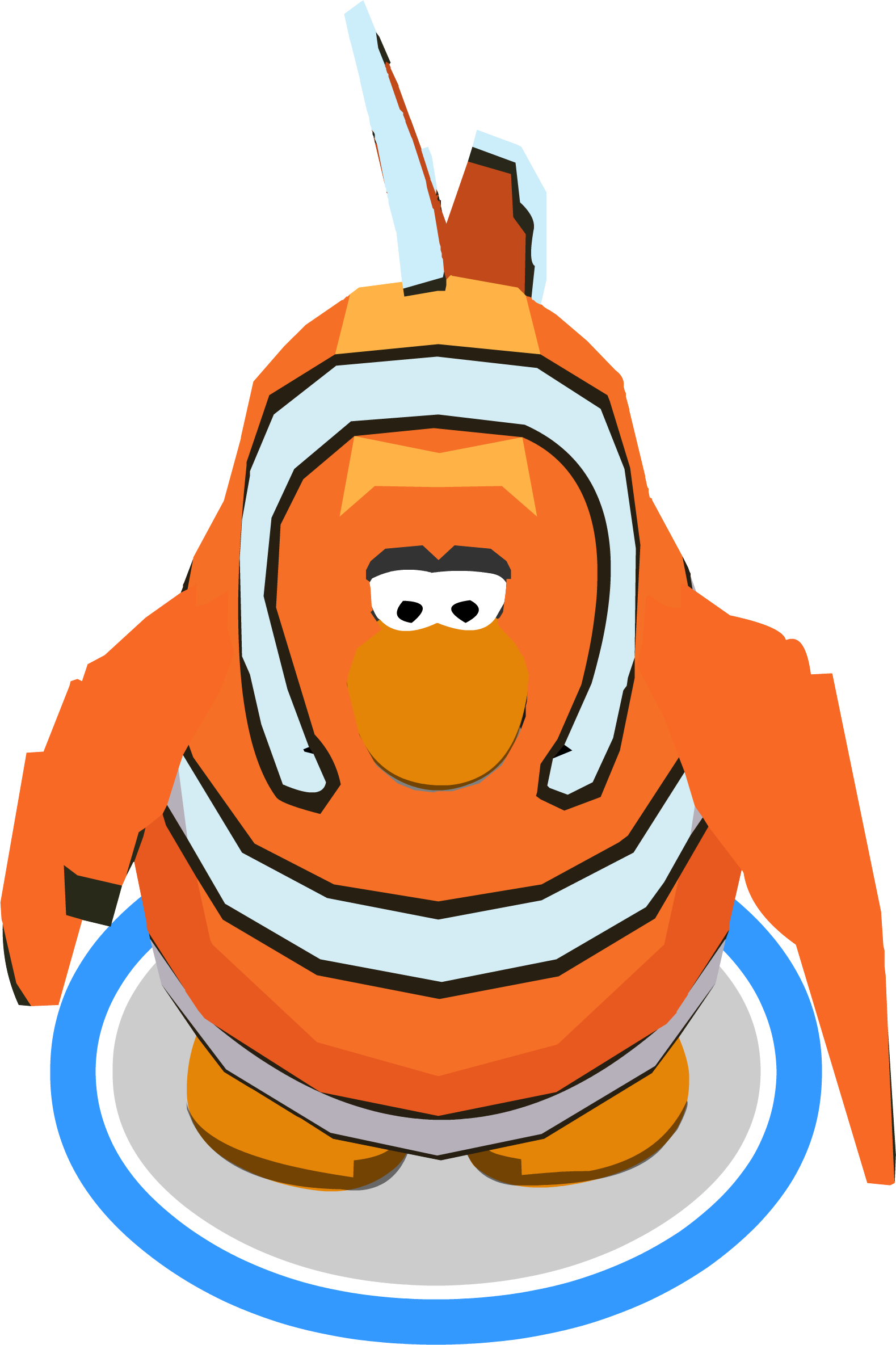 Nemo Costume In-game - Club Penguin Outfit In Game (1579x2370), Png Download