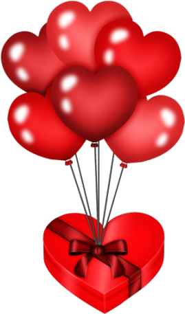 El Heart Balloon Red - Photograph (284x472), Png Download