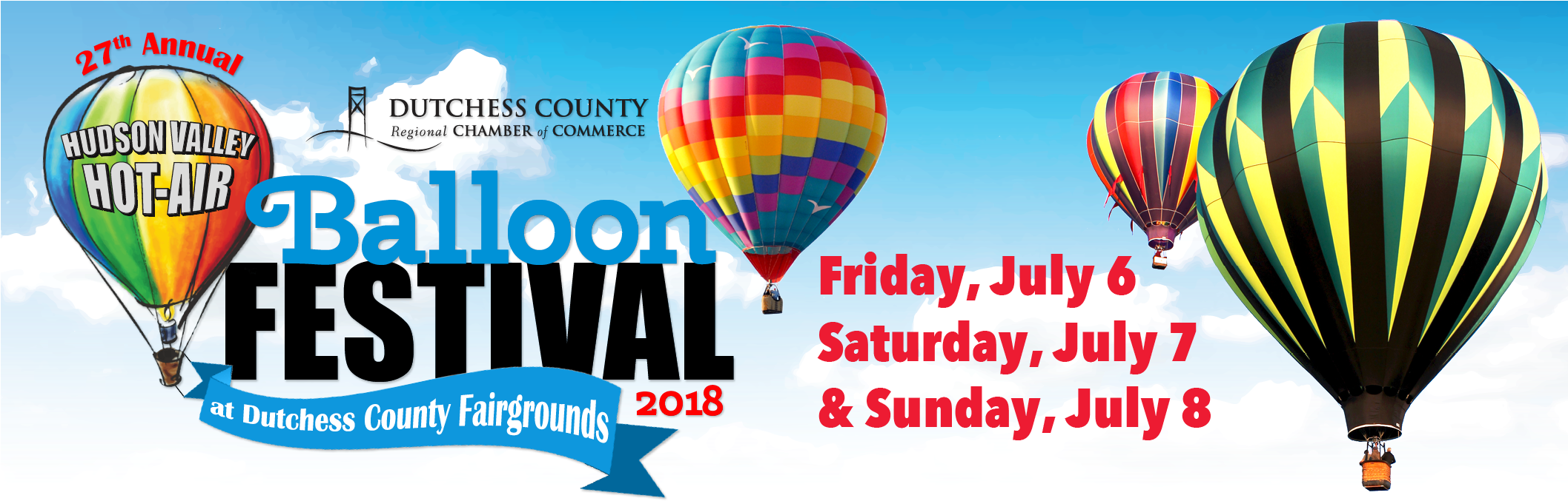 Balloonfestwebheader - Dutchess County Regional Chamber Of Commerce (2114x694), Png Download