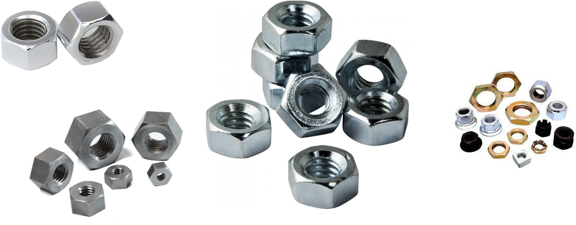 A Nut Is A Type Of Fastener With A Threaded Hole - False 5/16-18 Zinc Coated Hex Nuts, Pack Of 8 (1280x500), Png Download