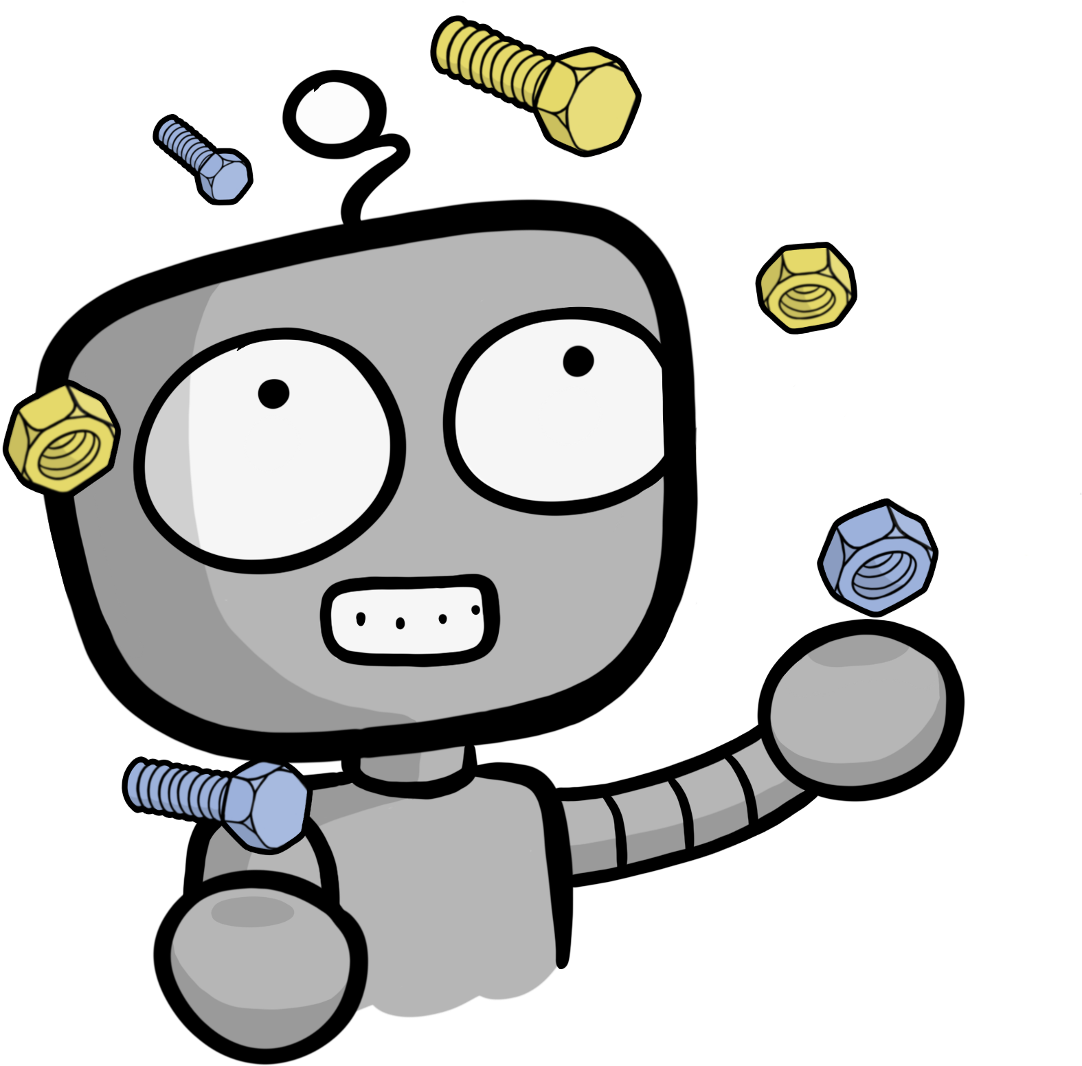 The Nuts & Bolts - Cartoon (2048x2048), Png Download