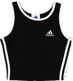 Transparent Png Adidas Clothing Black Mine S Yebbi-gongju - Black Adidas Tank Crop Top (570x428), Png Download